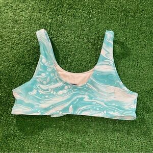 Old Navy Kids Swim One Piece - Aqua Swirl